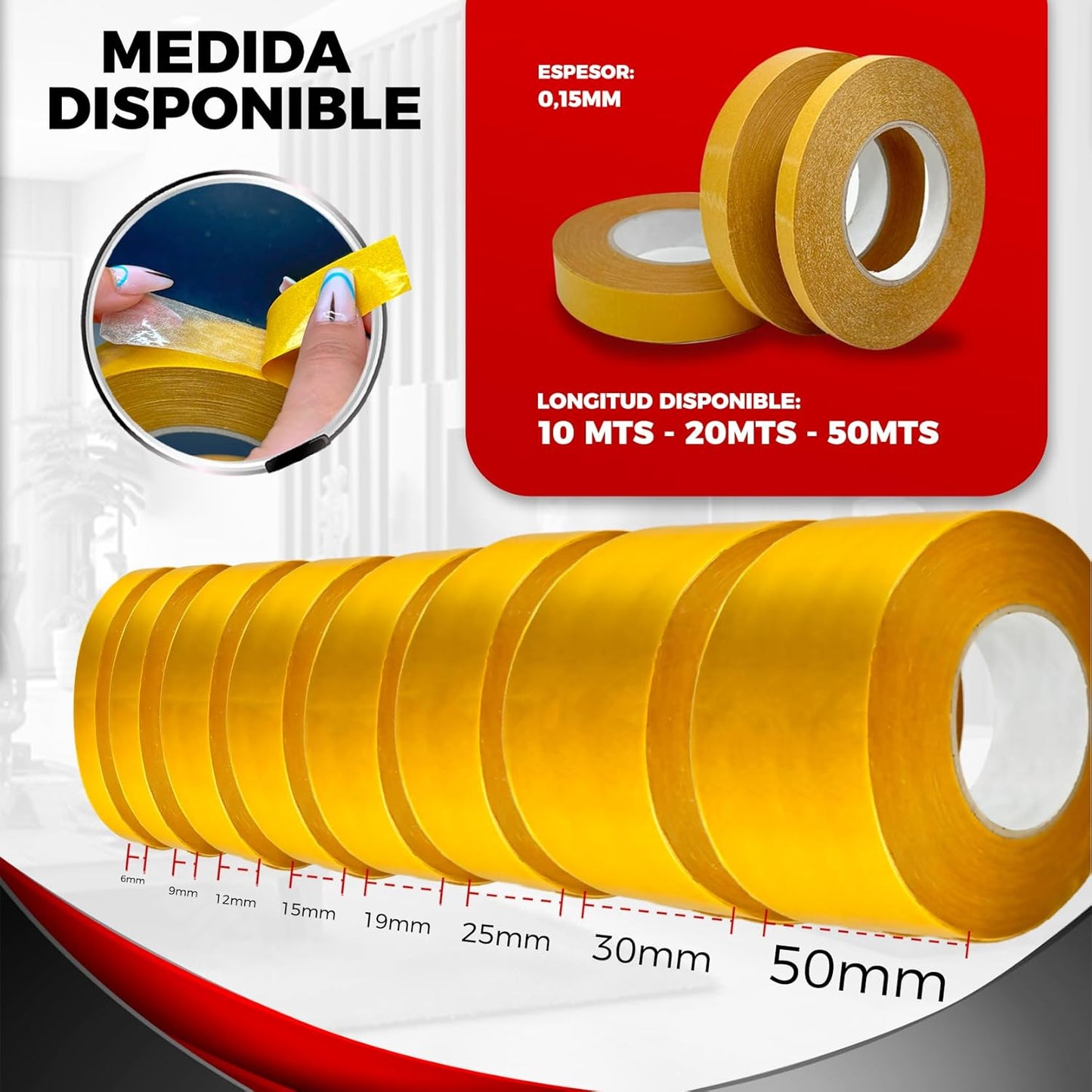 Celo doble cara | Cinta doble cara para pegar | cinta doble cara manualidades | Alto poder adhesivo.