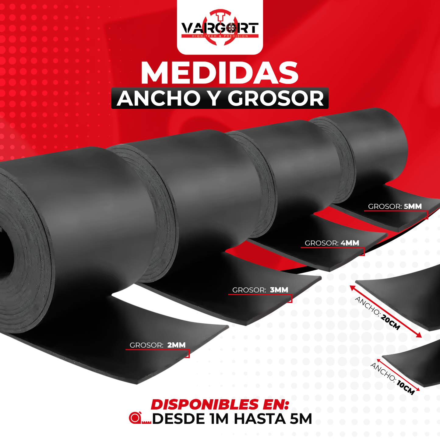 Plancha de Goma SBR | Lámina Antideslizante y Resistente a aceites.