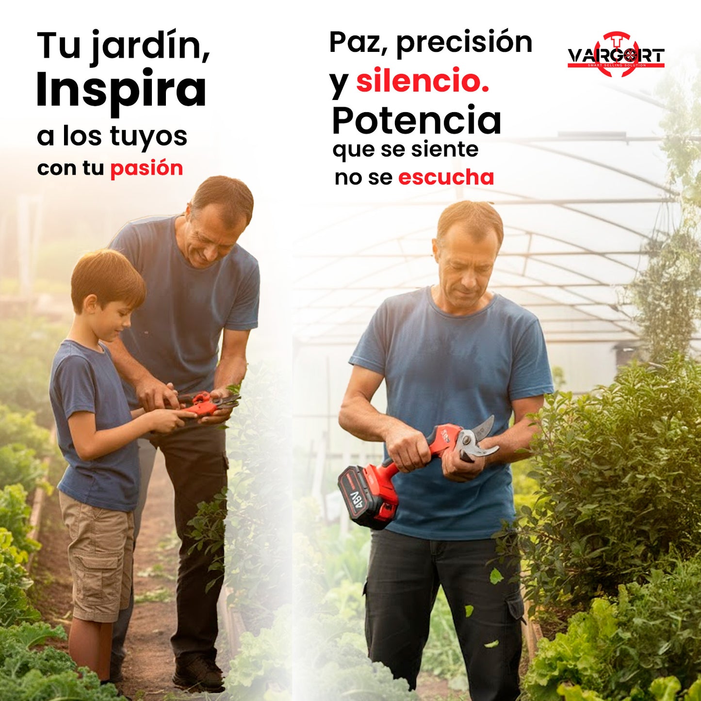 Tijera de Podar Eléctrica 48V Inalámbrica