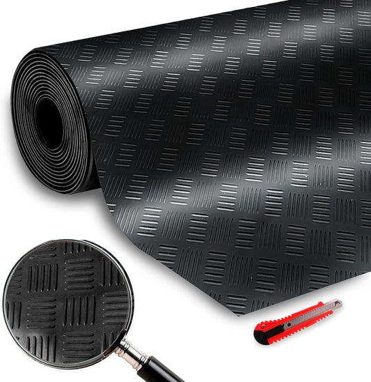 Suelo de caucho | Alfombra goma | Diseño circulo suelo goma antideslizante.