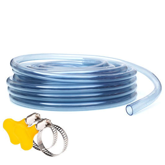 Tubo transparente flexible PVC | Riego por goteo y proyectos DIY - Alimenticio seguro, flexible y fácil de instalar.
