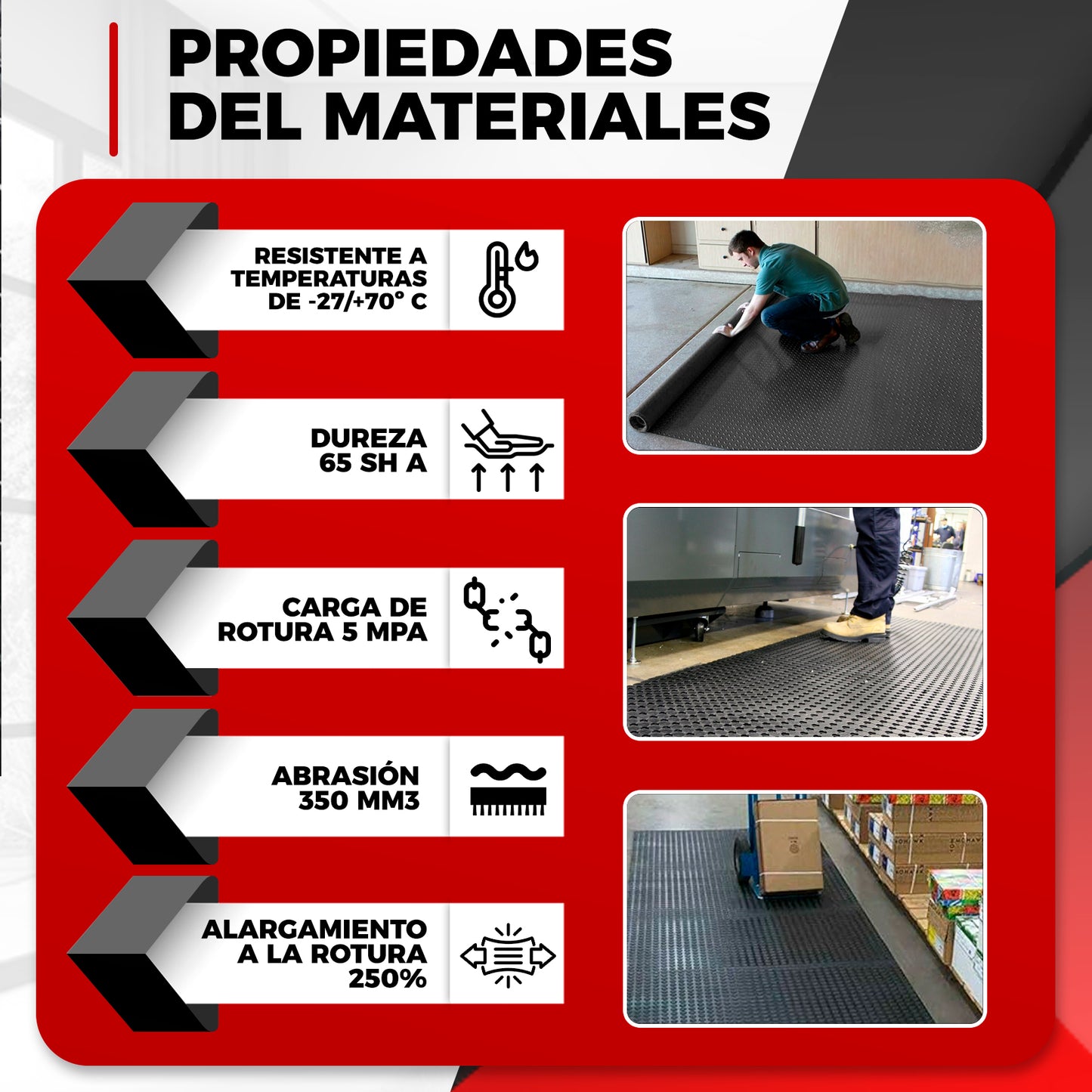 Suelo de caucho | Alfombra goma | Diseño circulo suelo goma antideslizante.